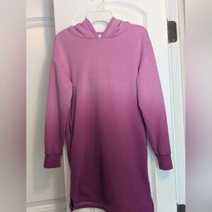 GAP KIDS GIRLS Pink Ombre Kids HOODIE DRESS Size XL